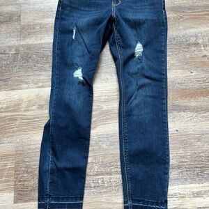 Buffalo David Bitton Blue Skinny Jeans with Distressed Details